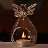 Angel Glass Candle Holder