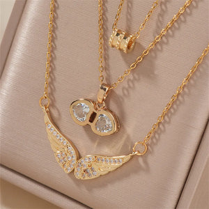 Angel Zircon Pendant Necklace